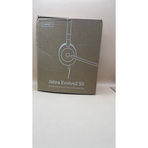 Jabra Evolve2 50 Stereo USB-C ANC Dual Ear Headset Black Model HSC175 MS Teams